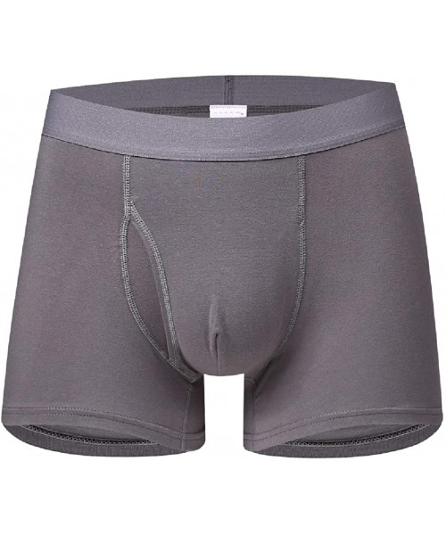 Boxer Briefs Mens Regular-Fit Boxer Briefs Open Fly Underwear Men Pack Soft Cotton Underwear - 2 - CT192ZT6GMC