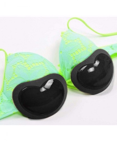 Accessories Women Silicone Gel Bra Insert Pads Push Up Bikini Breast Cleavage Enhancers - Black - C419CWUCYLX