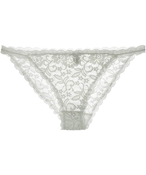 Baby Dolls & Chemises Sexy Wireless Bra Unlined lace Sheer Bralette Bikini top Cute Lingerie for Women - Pure White - CU189XU...