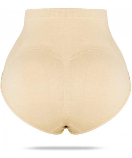 Shapewear Womens Seamless Butt Lifter Body Shaper Padded Panties Enhancer Underwear - Beige - CH196XOKCDR