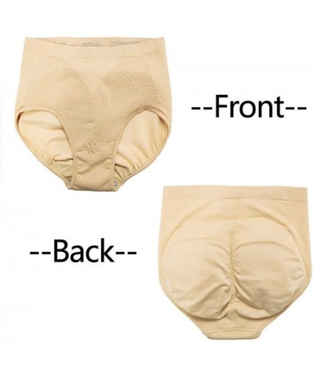 Shapewear Womens Seamless Butt Lifter Body Shaper Padded Panties Enhancer Underwear - Beige - CH196XOKCDR
