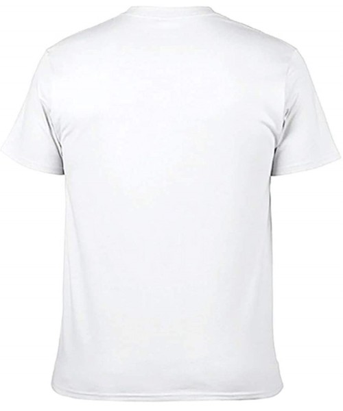 Undershirts Skull Cross Cotton T Shirt Mens Thin Loose Short Shirt Scary Skull - White - CN19DSKO827