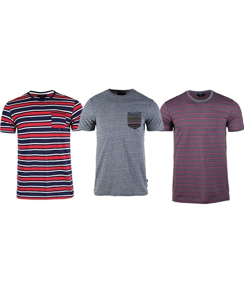 Undershirts 3 Pack Men T-Shirt Summer Sport Style Quality Crewneck ComfortSoft Running Athletic Casualwear - C119DAN53L0