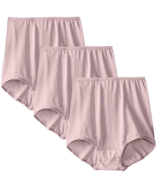 Panties Women's Skimp Skamp Brief Panty Number 2633 (3 and 6 Packs) - 3 Pack Rosewood - C8193U35R39