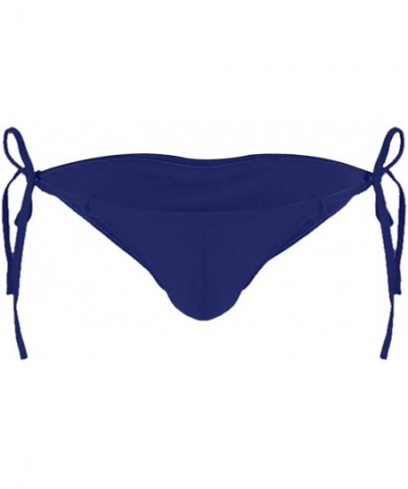 Bikinis Sexy Mens Lingerie Briefs Jockstraps- One Piece Thong Bikini Front Hole Underwear G-String Underpants - Light Blue - ...