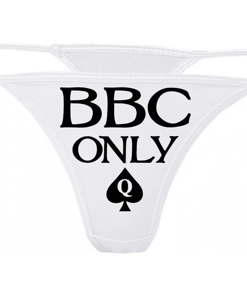 Panties BBC Only Queen of Spades White Thong Panties - Big Black Cock Only for Q of S Underwear - Black - CV187NZEN2X