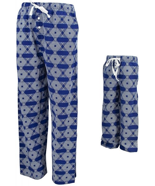 Sleep Bottoms Matching Family Mommy Daddy and Me Pajama Pants - Blue - CP18HWYGG6X