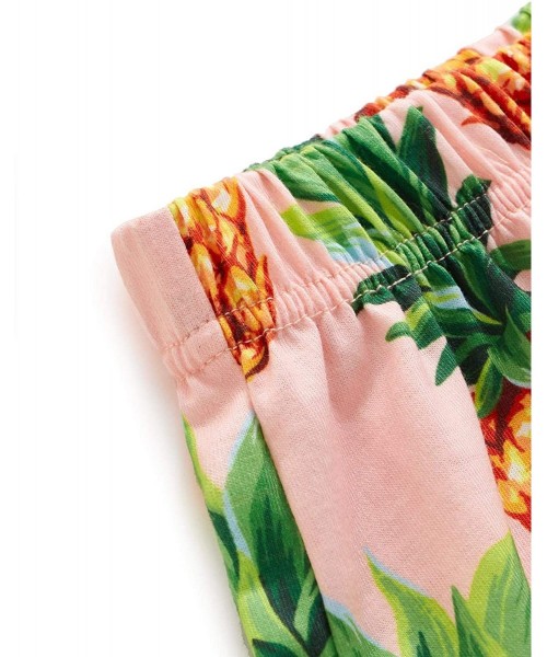 Sets Women's Flamingo Print Cami and Plaid Shorts Pajama Set - Yellow and Pink - CH18SL3TSYT