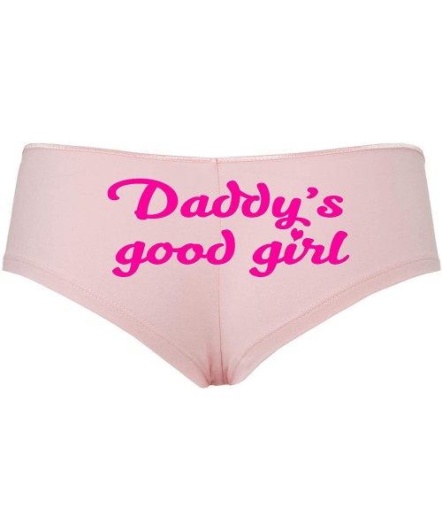Panties Daddys Good Girl Cute Sexy Pink Boyshort Panties DDLG BDSM CGLG - Hot Pink - CP18STW5LAO