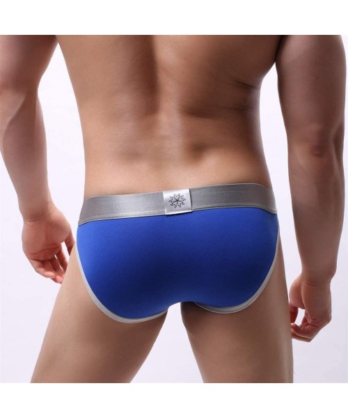 G-Strings & Thongs Underwear for Men- Breathable Stretch Cotton Thong Underwear Men's Fashion Classic G-String - Dark Blue - ...