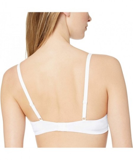 Bras Women's Silky Smooth Comfort Unlined Wirefree - White - C618I0752X5
