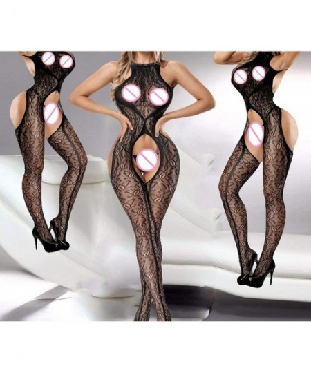 Baby Dolls & Chemises Sexy Lingerie Plus Size Pen Bra Open Crotch Women Lace Hot Transparent Babydoll Dress Erotic Costumes -...