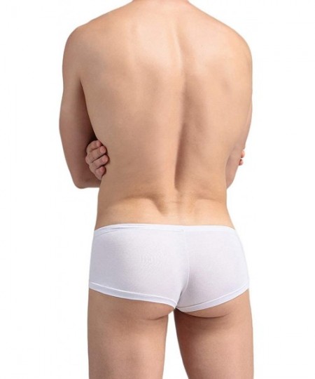 Boxer Briefs Men's Sexy Elephant Nasal Panties Modal Boxer Briefs Multi Pack - White - CB18Z93SXRT