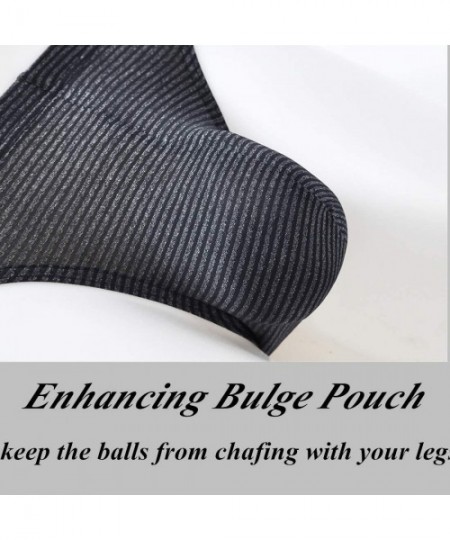 Briefs Men's Big Pouch Briefs Underwear Bulge Enhancing Low Rise Briefs for Men Pack M L XL 2XL - 2*navy - CS192D7558Y