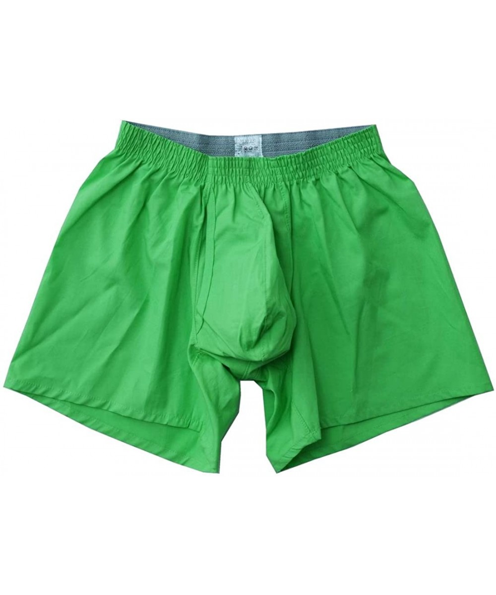 Boxers Men's 3D-Crotch Breathable/Comfortable Boxers - Apple Green - CX112K05EBP