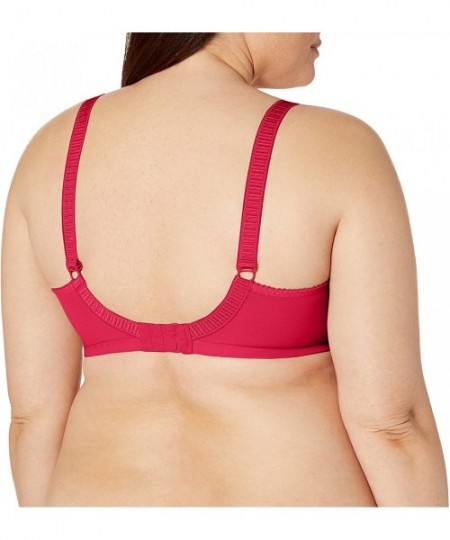 Bras Women's Plus-Size Cate Underwire Full Cup Banded Bra - Red - C6122Y82389