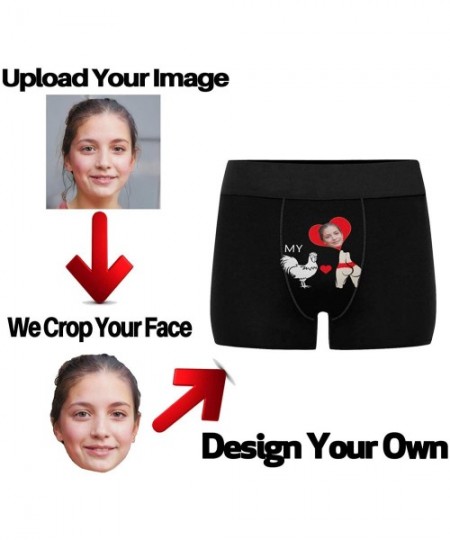 Boxer Briefs Custom Girlfriend Face for Men Boxer Briefs Personalized Photo Underwear All Over Print - Hug Ride This - CH18XE...
