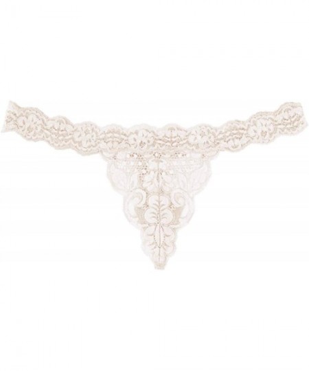 Panties T-String Me A Thong Lace Thong Women - Nude Beach - C01879Y83NC