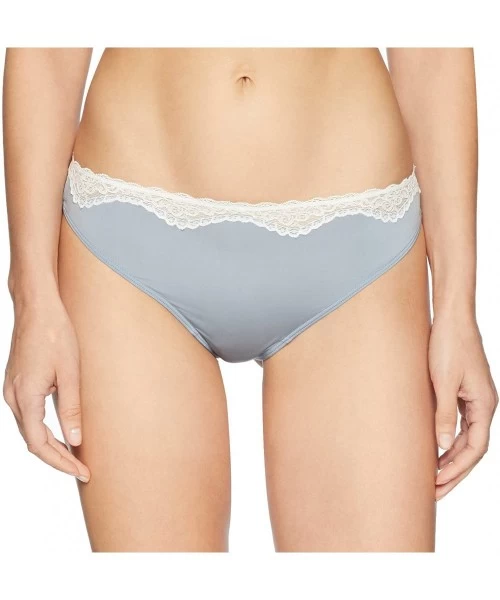 Panties Women's Evie Micro with Lace Thong Panty - Grey - CR183L88RL6