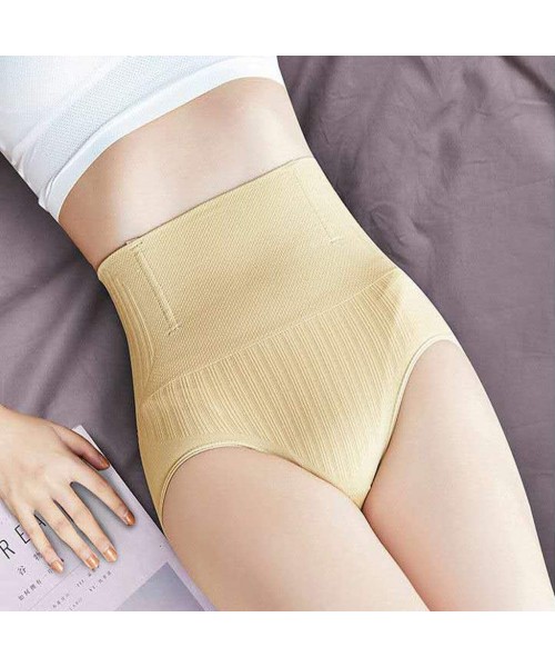 Tops Women Solid Shapewear Shorts High-Waist- Ladies Sexy Underpants Body Control Underwear - C418YSIIC6H