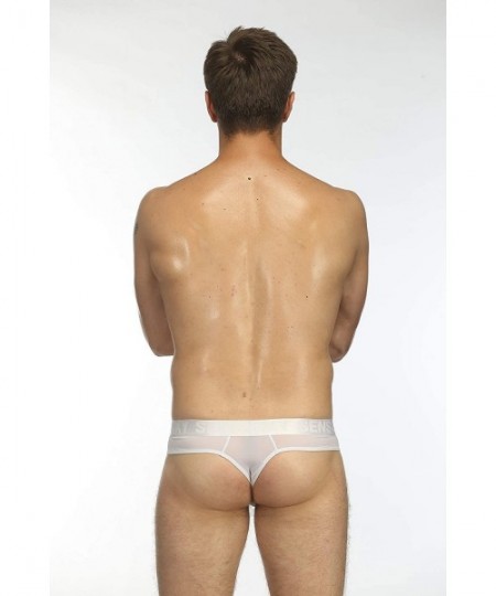 G-Strings & Thongs Men's Thong T-Back Underwear- Hot Men's Thong G-String T-Back Undie - White - CE18AGMMIK8