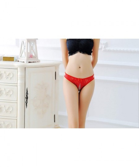 Panties Women's Sexy Underwear Plus Size Lace Panties(FBA) - B - CO18TA5TCXK
