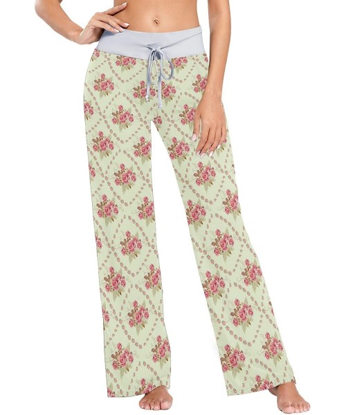 Bottoms Women's Pajama Lounge Pants Seashell Casual Stretch Bottoms Pants Wide Leg - Colorful 3 - C01987WYK6E