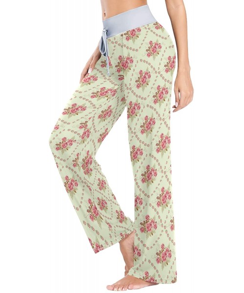 Bottoms Women's Pajama Lounge Pants Seashell Casual Stretch Bottoms Pants Wide Leg - Colorful 3 - C01987WYK6E