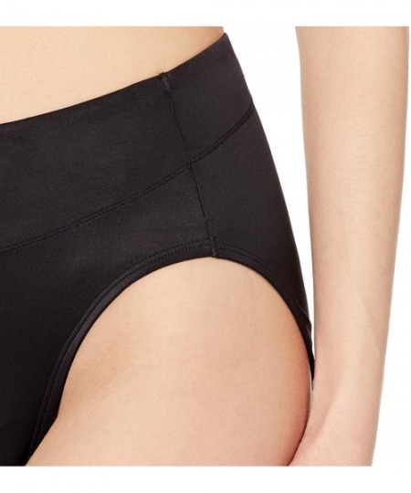 Panties Women's Passion for Comfort Hi-Cut Panty - Black - C218GS2G7ZT
