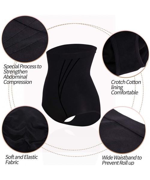 Shapewear Womens Tummy Control Shaping Panties High Waist Briefs Shapewear Butt Lifter Gridle Underwear - Black -11 - CW18XQT...