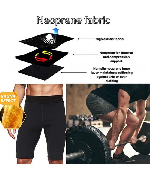 Shapewear Men Slimming Body Shapers Fitness Stretch Pants Eweight Loss Fat Sporters Control Shorts - Black - CP1933TQ2LO