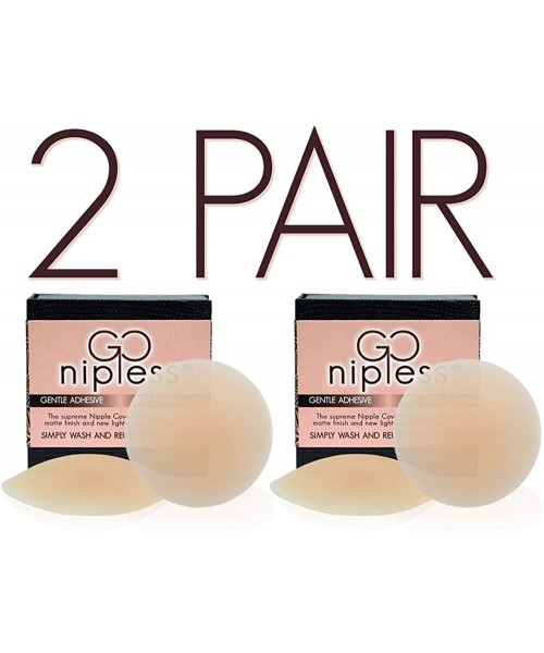 Accessories Self Adhesive Silicone Nipplecovers Pasties - Size A-DD Womens Bra Nipple Covers (2 Pair) - CE18MHGGQ0X