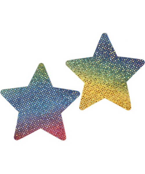 Accessories Breast Pasties - Nipple Covers for Festival Rave Outfits - Colorful Star - CK198KO7AD2