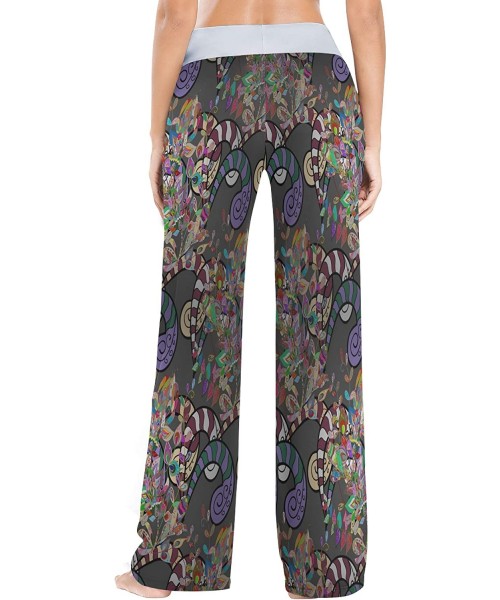 Bottoms Women's Fashion Yoga Pants Palazzo Casual Print Wide Leg Lounge Pants Comfy Casual Drawstring Long Pajama Pants - Vin...