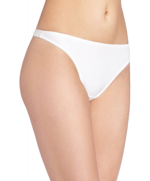 Panties Women's Microfiber Thong Panty - White - CK112CNRJZJ