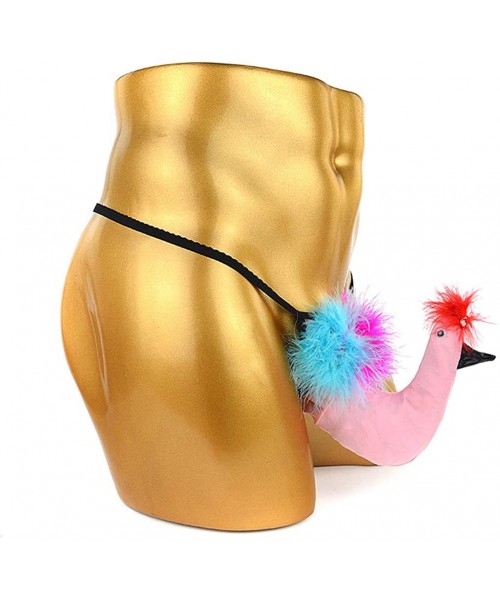 G-Strings & Thongs Men's Sexy Elephant Thong Pouch Bikini Underwear Underpants Panties Funny G-String T-Back - B-pink - CX196...