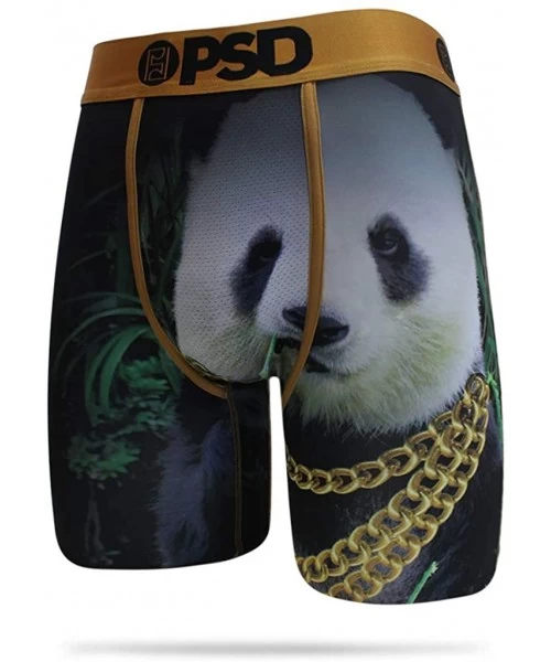 Boxer Briefs Men's E - Panda Gold Chain Boxer Brief Underwear - Gold - CX18AKUGKGI