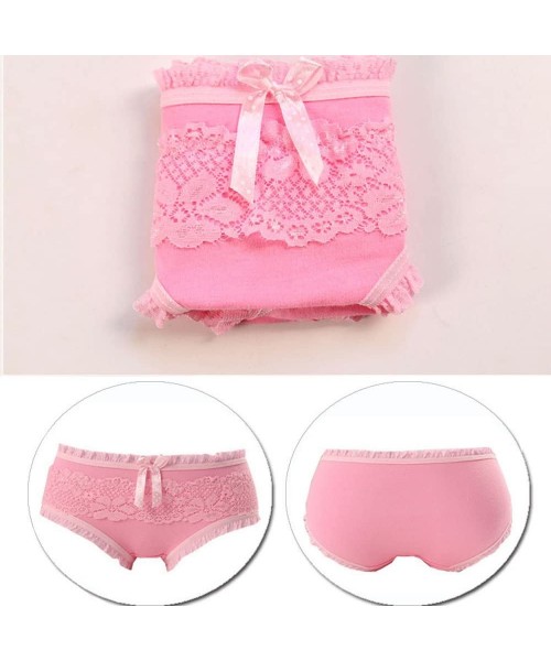 Panties 6 Pack Cotton Brief Underwear for Womens/Teen Girls Candy Color Lingerie Panty Panties Set - 6 Pack Underwear (8019-2...