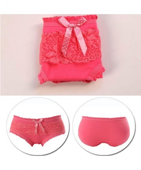 Panties 6 Pack Cotton Brief Underwear for Womens/Teen Girls Candy Color Lingerie Panty Panties Set - 6 Pack Underwear (8019-2...