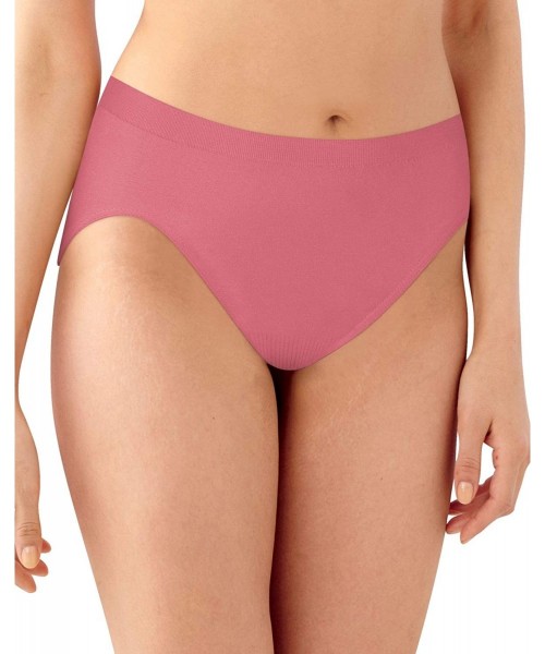 Panties Women's Comfort Revolution Seamless High-Cut Brief Panty - Terracotta Pink - CB18OA345QN
