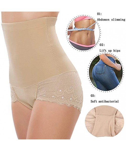 Shapewear Women Body Shaper Tummy Control Panties Seamless- High Waisted Shapewear Briefs Butt Lifter Slimming Corset - 1 Kha...