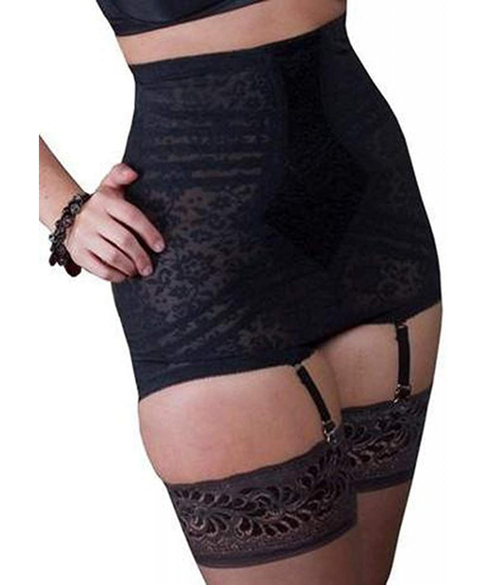 Shapewear Style 6107 - High-Waist Extra-Firm Shaping Panty Brief.Guaranteed No Top Roll - Black - C3112N6BKRD
