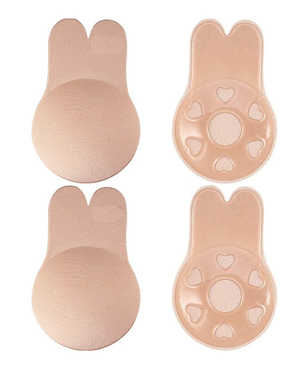 Accessories Women Nipple Covers Adhensive Bras Push Up Backless Invisible Nipple Covers with Lift - 2 Pair Skin-4 - CS19E48RQR4