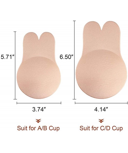 Accessories Women Nipple Covers Adhensive Bras Push Up Backless Invisible Nipple Covers with Lift - 2 Pair Skin-4 - CS19E48RQR4
