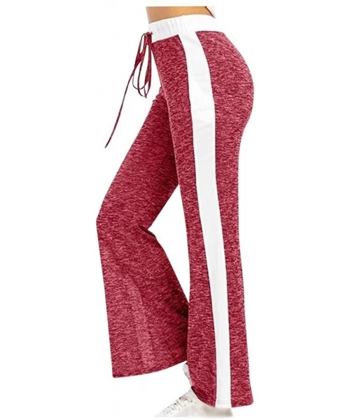 Bottoms Yoga Pants for Women Loose Fit-Bootcut Yoga Pants High Waist Workout Bootleg Pants Tummy Control 4 Way Work Pants for...
