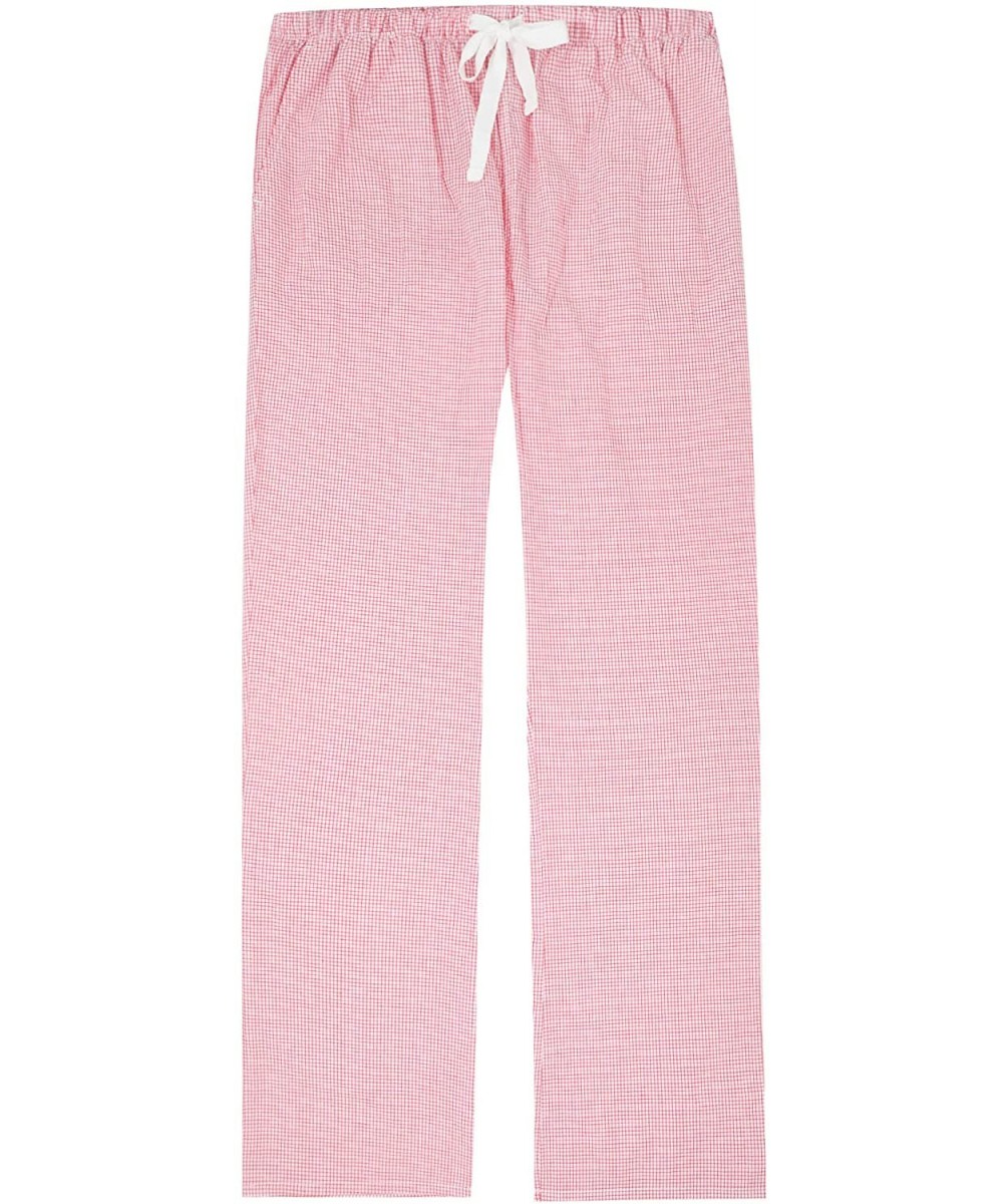 Bottoms Pajama Pants for Women - 100% Cotton Lounge Pants Women PJ Pants - Checks Red-white - CN182Z4E7KX