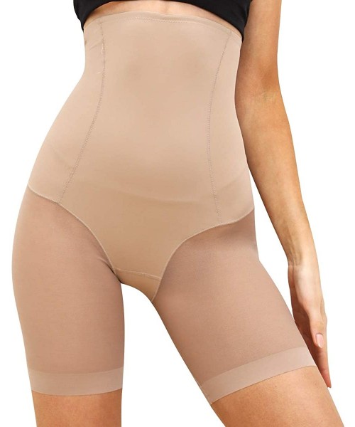 Shapewear Women's Shapewear Thigh Slimmers Comfortable Tummy Control Shaper Shorts Seamless Butt Lifter - Beige ( Thigh Sexy ...