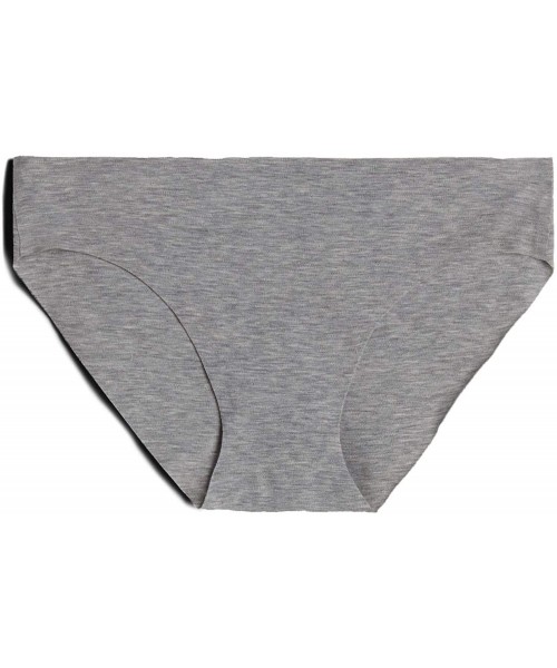 Panties Womens Raw-Cut Cotton Briefs - Grey - 031 - Light Grey Blend - C317XSTEDI4