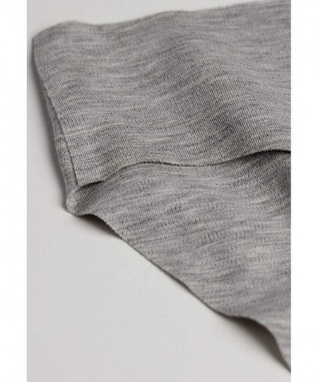 Panties Womens Raw-Cut Cotton Briefs - Grey - 031 - Light Grey Blend - C317XSTEDI4