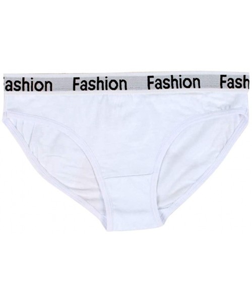 Baby Dolls & Chemises Women Letter Print Underwear Fashion Sports Brief Comfortable Casual Underpant - White - C7194N6X9ZZ